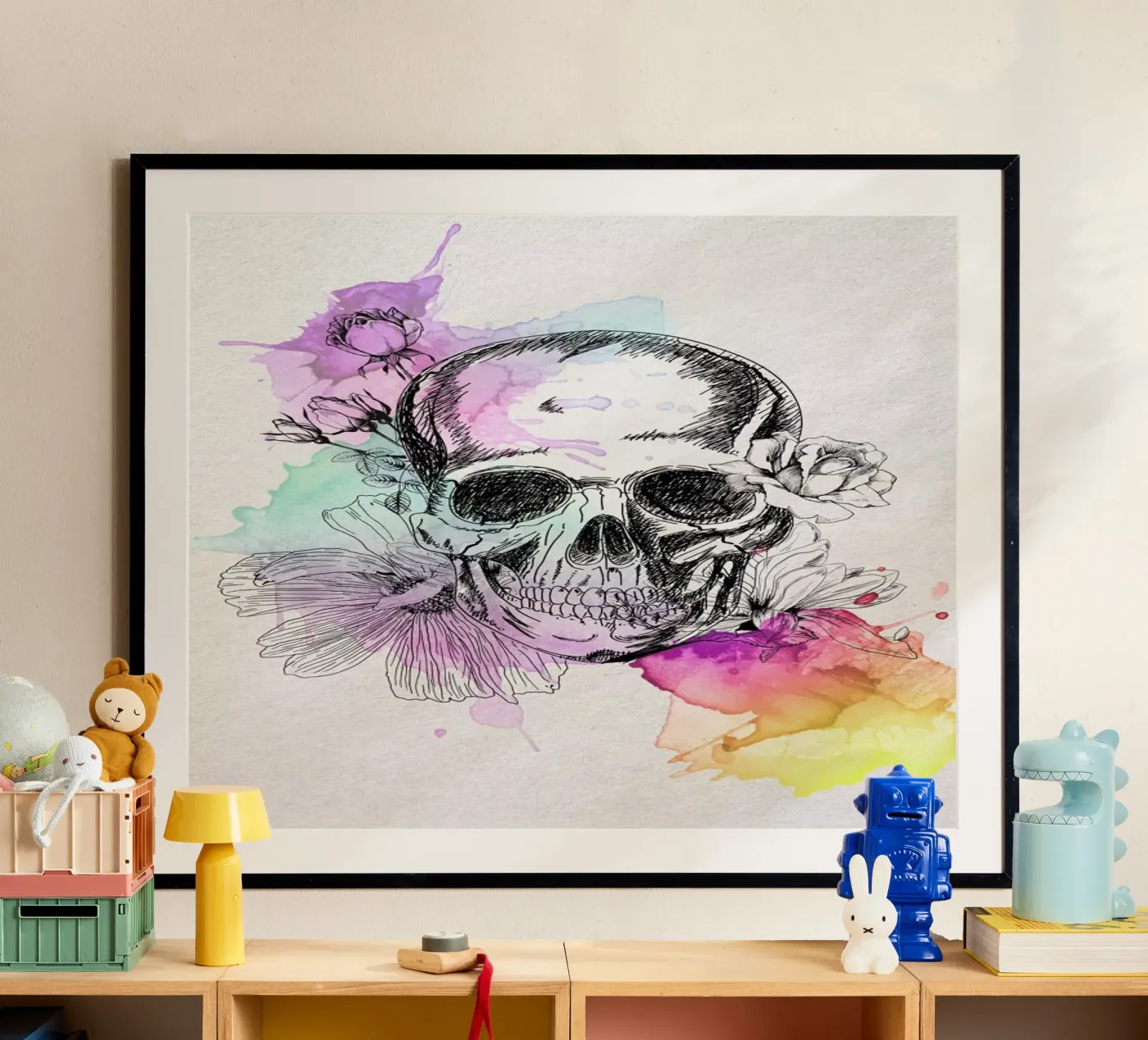 Color Skull poster da AS Art