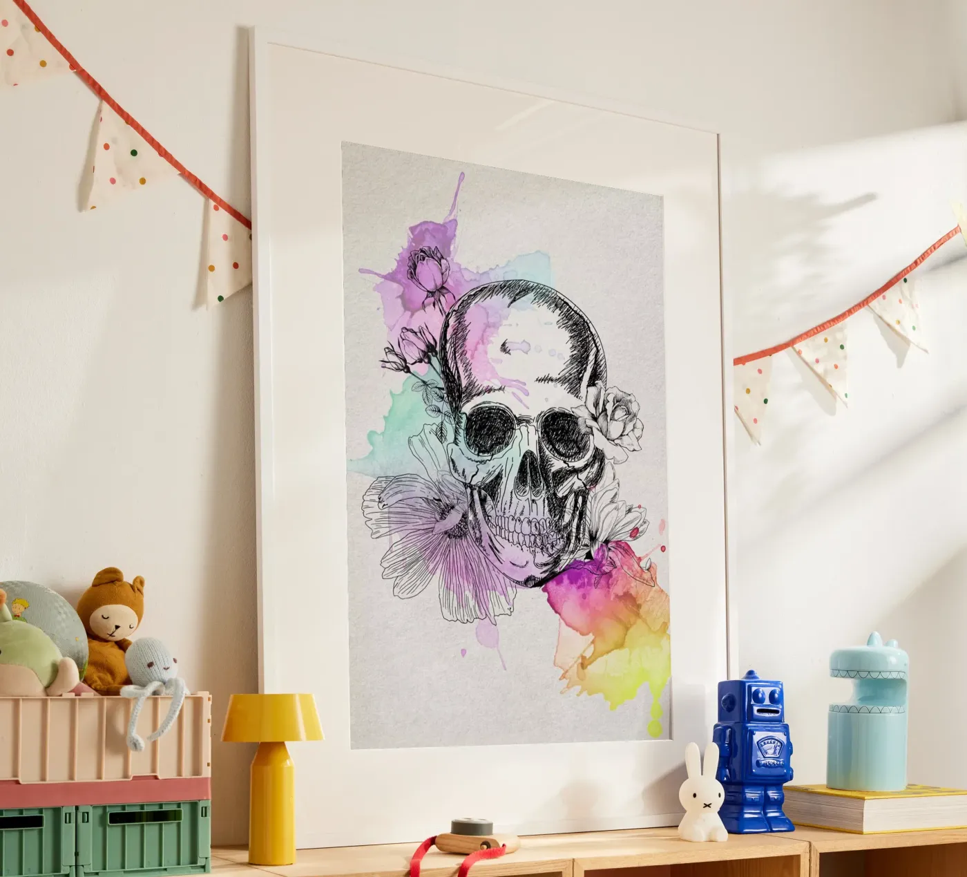 Color Skull poster da AS Art