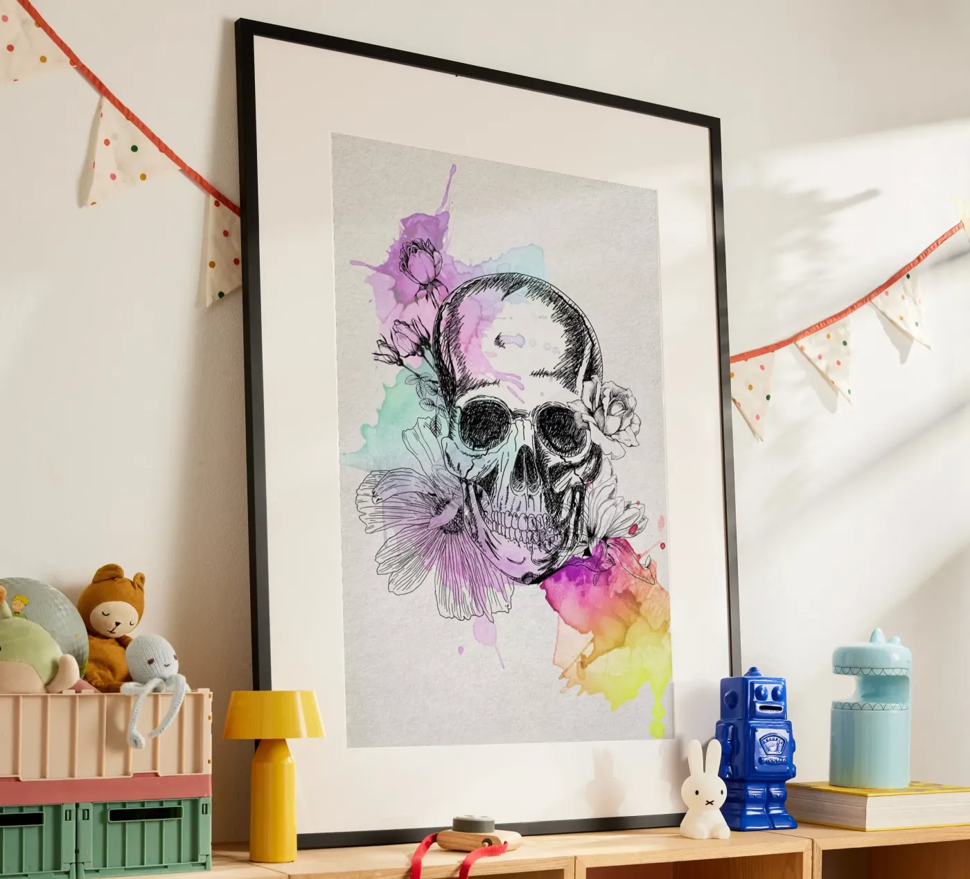 Color Skull poster da AS Art