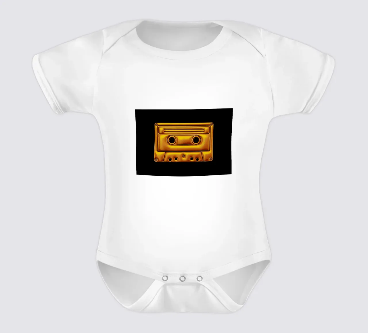 Cassette short-sleeve baby romper by Octavian