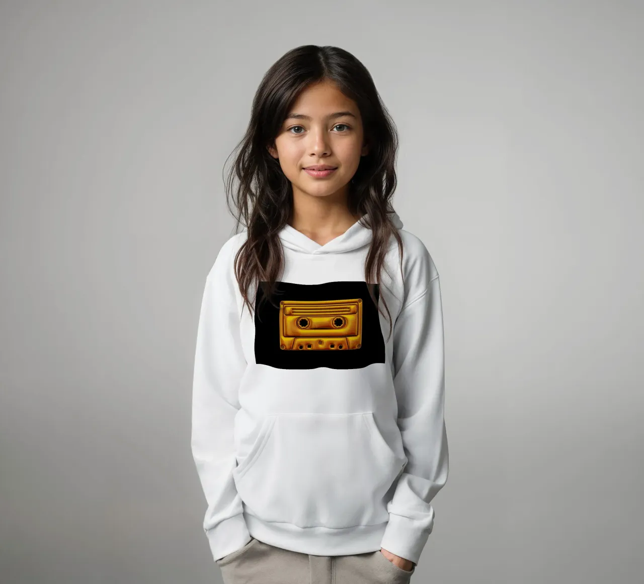 Cassette kids hoodie by Octavian