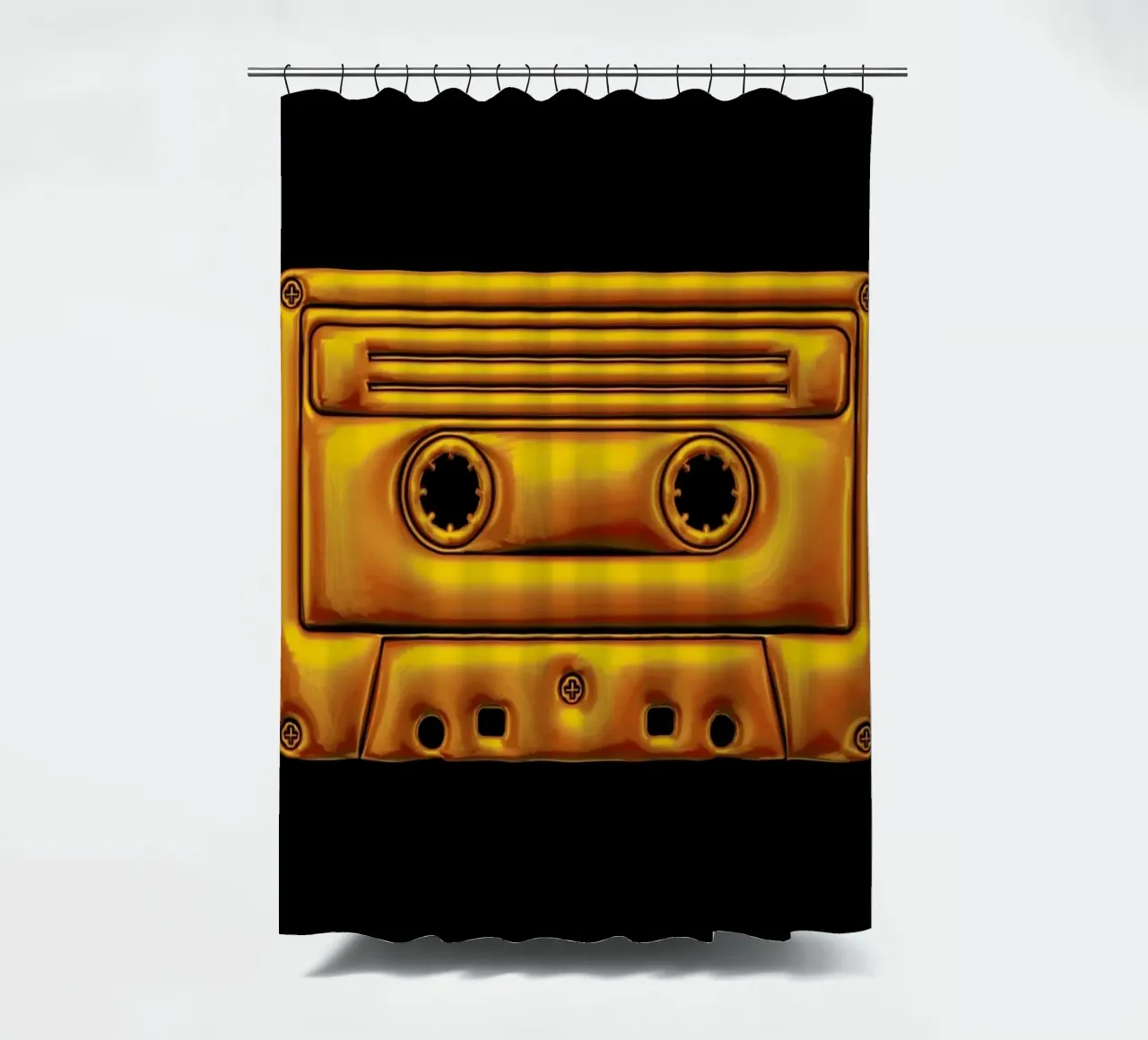 Cassette shower curtain by Octavian