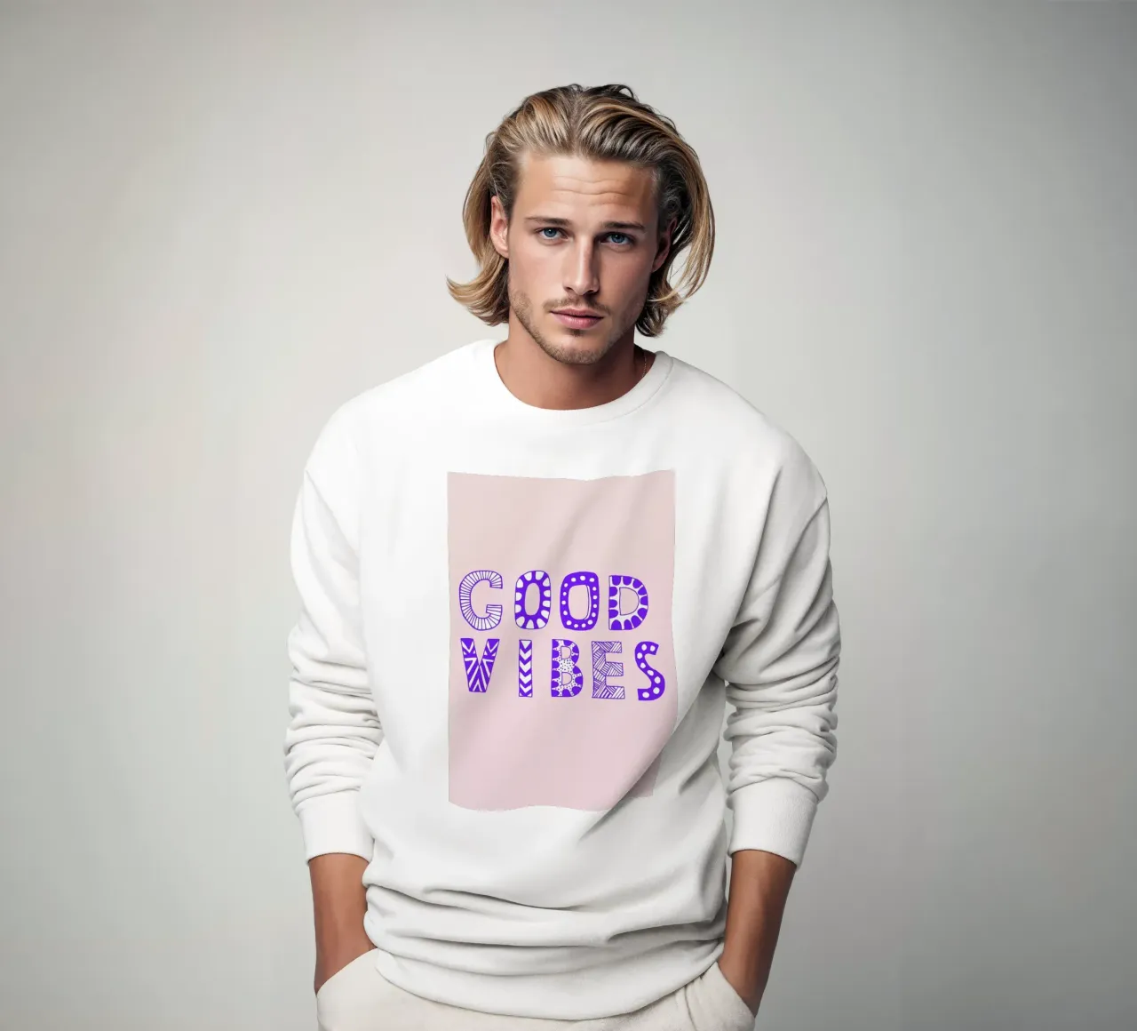 Good Vibes Pink felpa da Vasare Nar