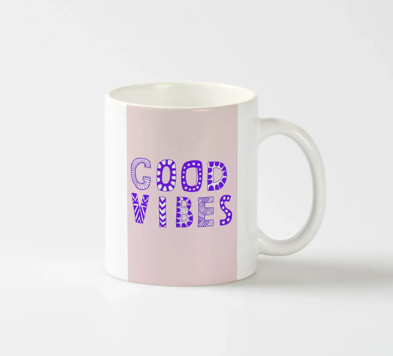 Good Vibes Pink tazza in ceramica da Vasare Nar