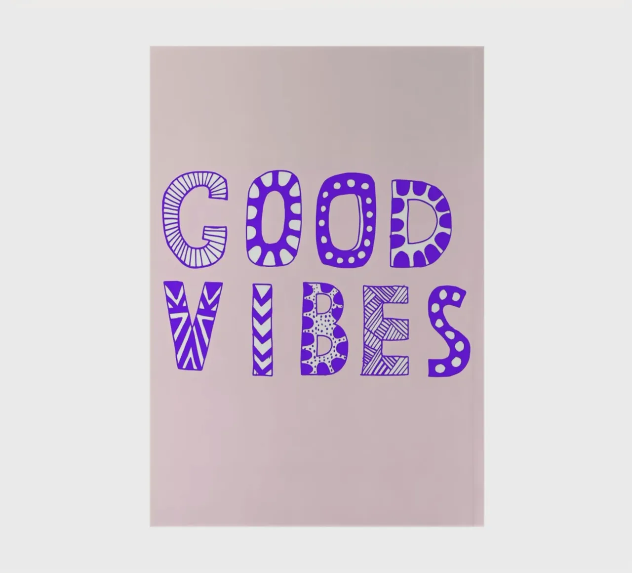 Good Vibes Pink notebook by Vasare Nar