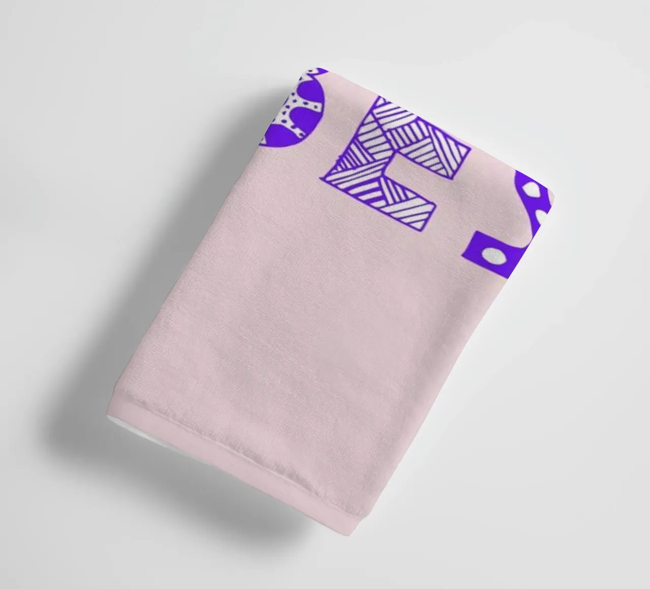 Good Vibes Pink asciugamano da bagno da Vasare Nar