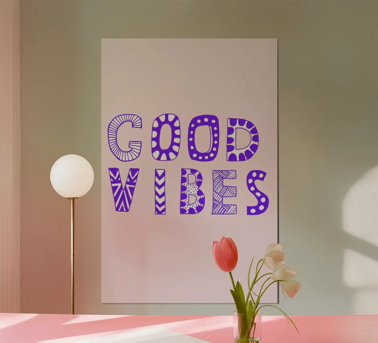 Good Vibes Pink poster da Vasare Nar