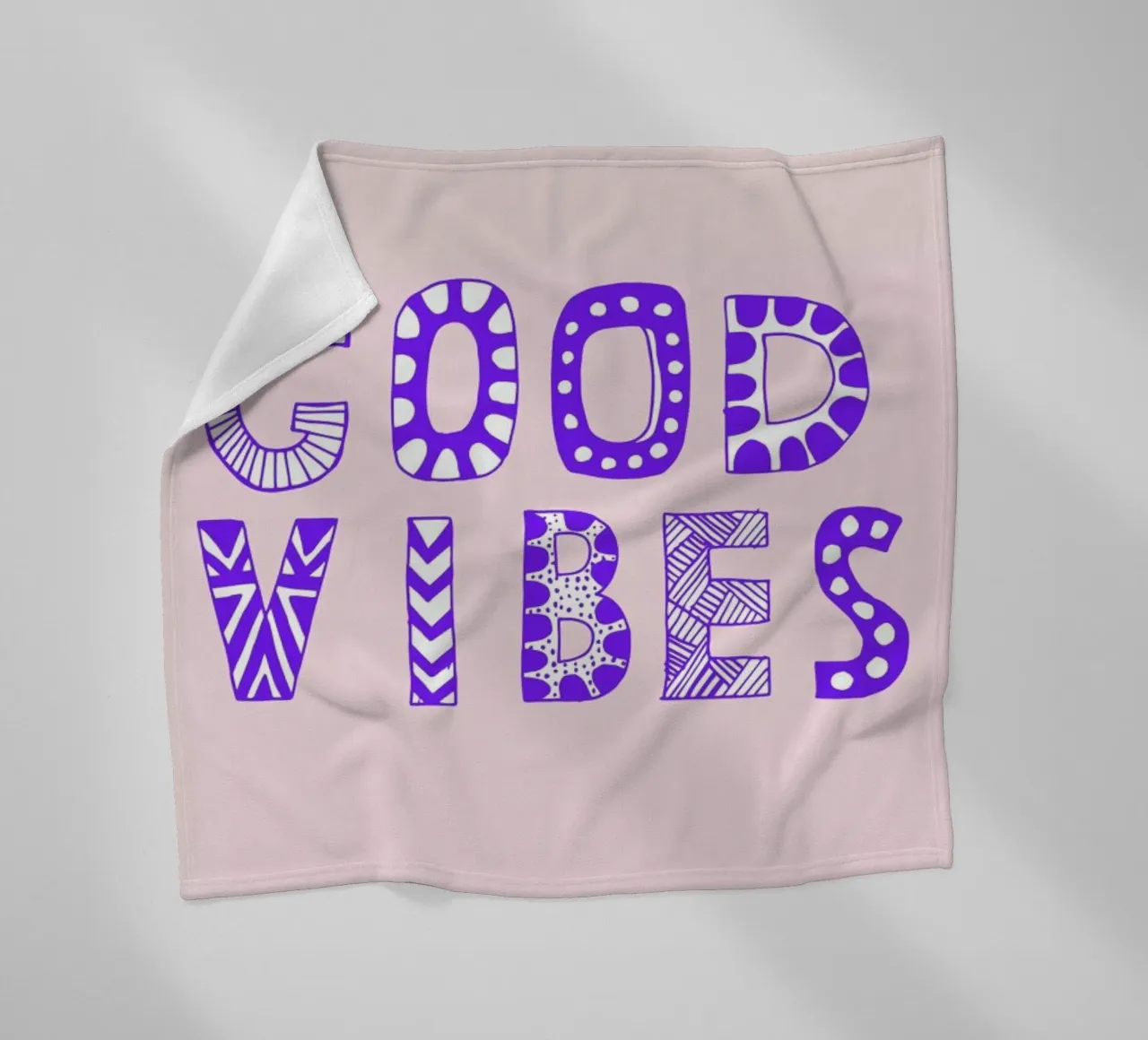 Good Vibes Pink coperta in pile da Vasare Nar
