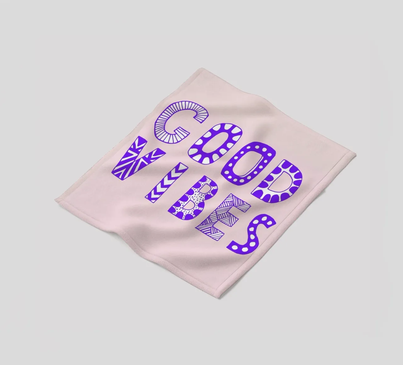 Good Vibes Pink coperta in pile da Vasare Nar