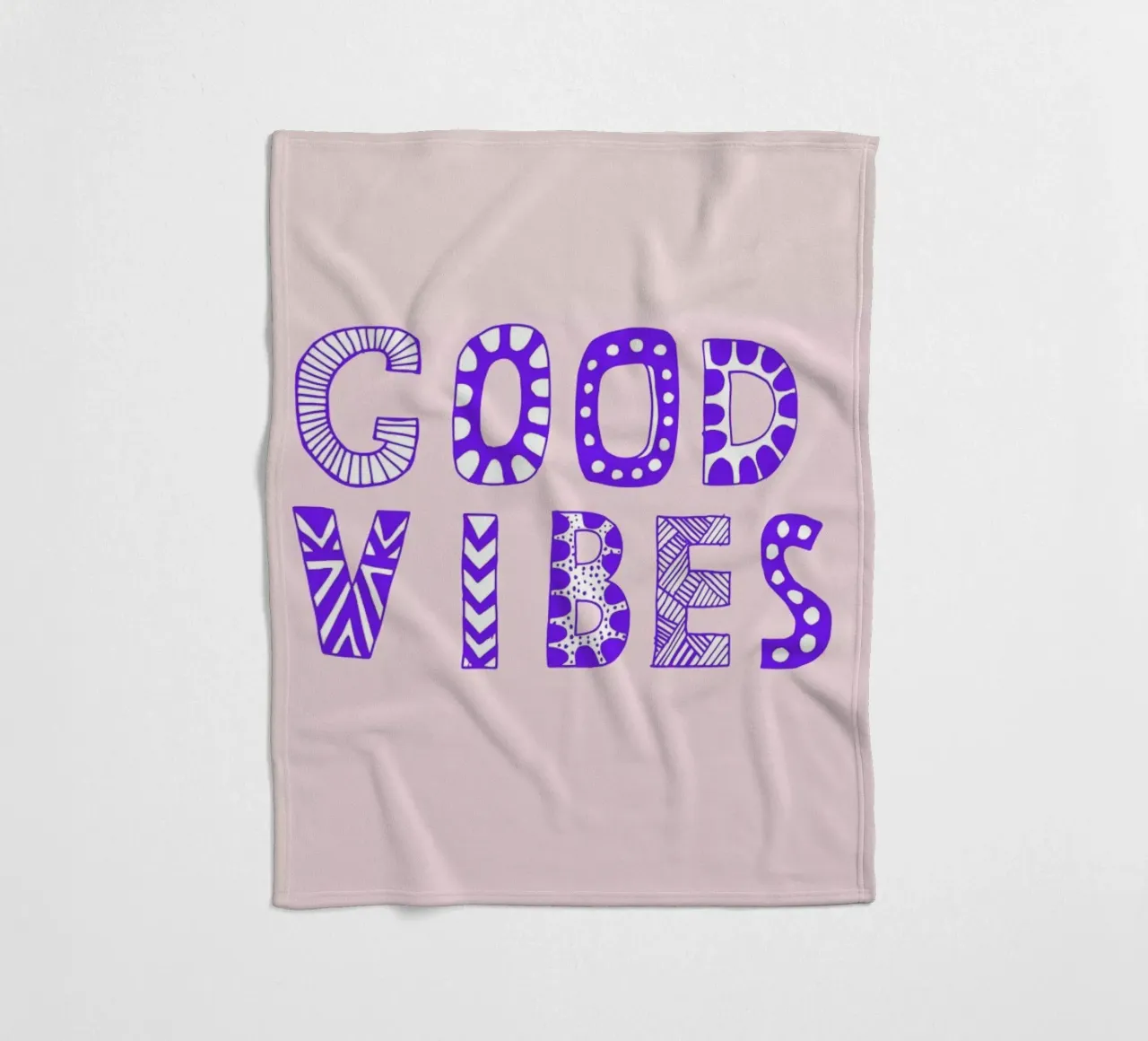 Good Vibes Pink coperta in pile da Vasare Nar