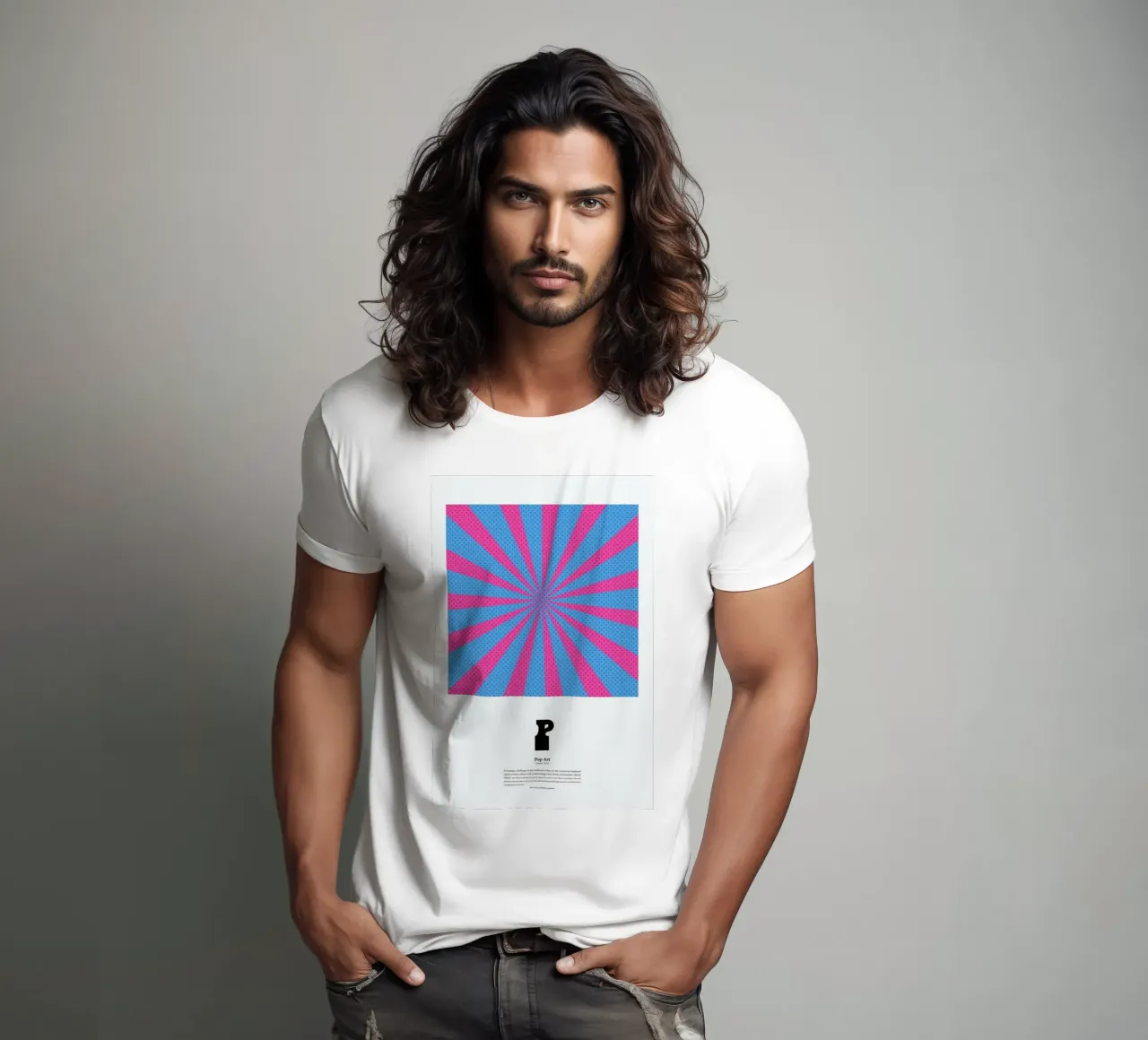 P - Pop Art t-shirt da The True Type