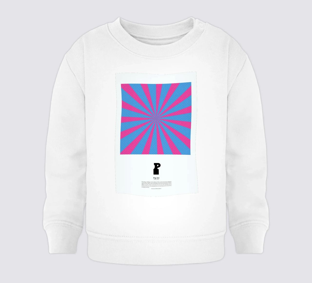P - Pop Art felpa neonato da The True Type