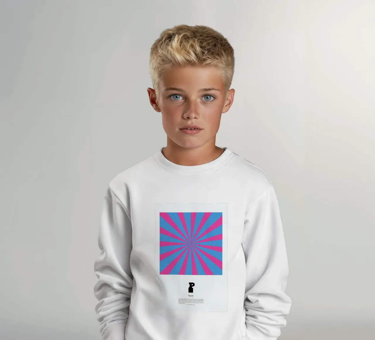 P - Pop Art felpa bambino da The True Type