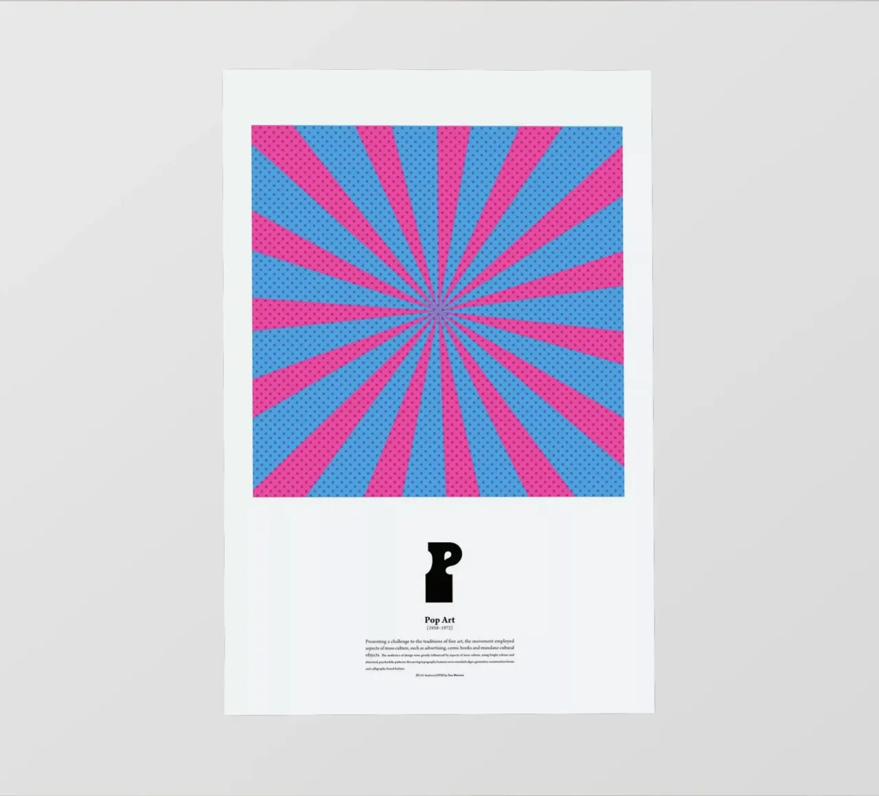 P - Pop Art telo in pvc da The True Type