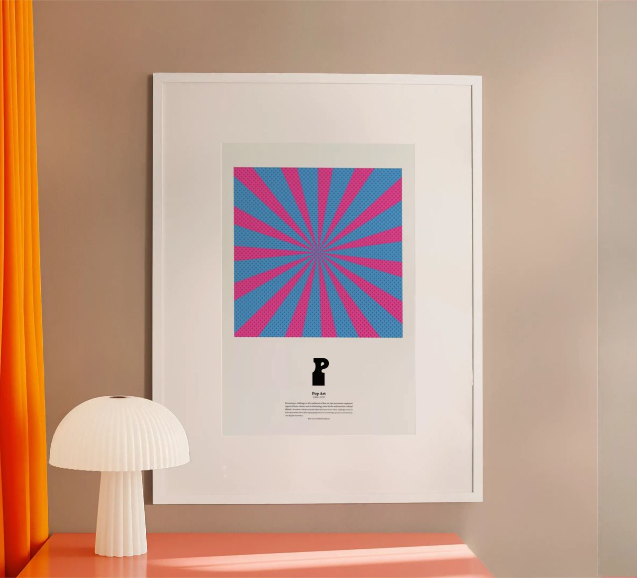 P - Pop Art Poster von The True Type