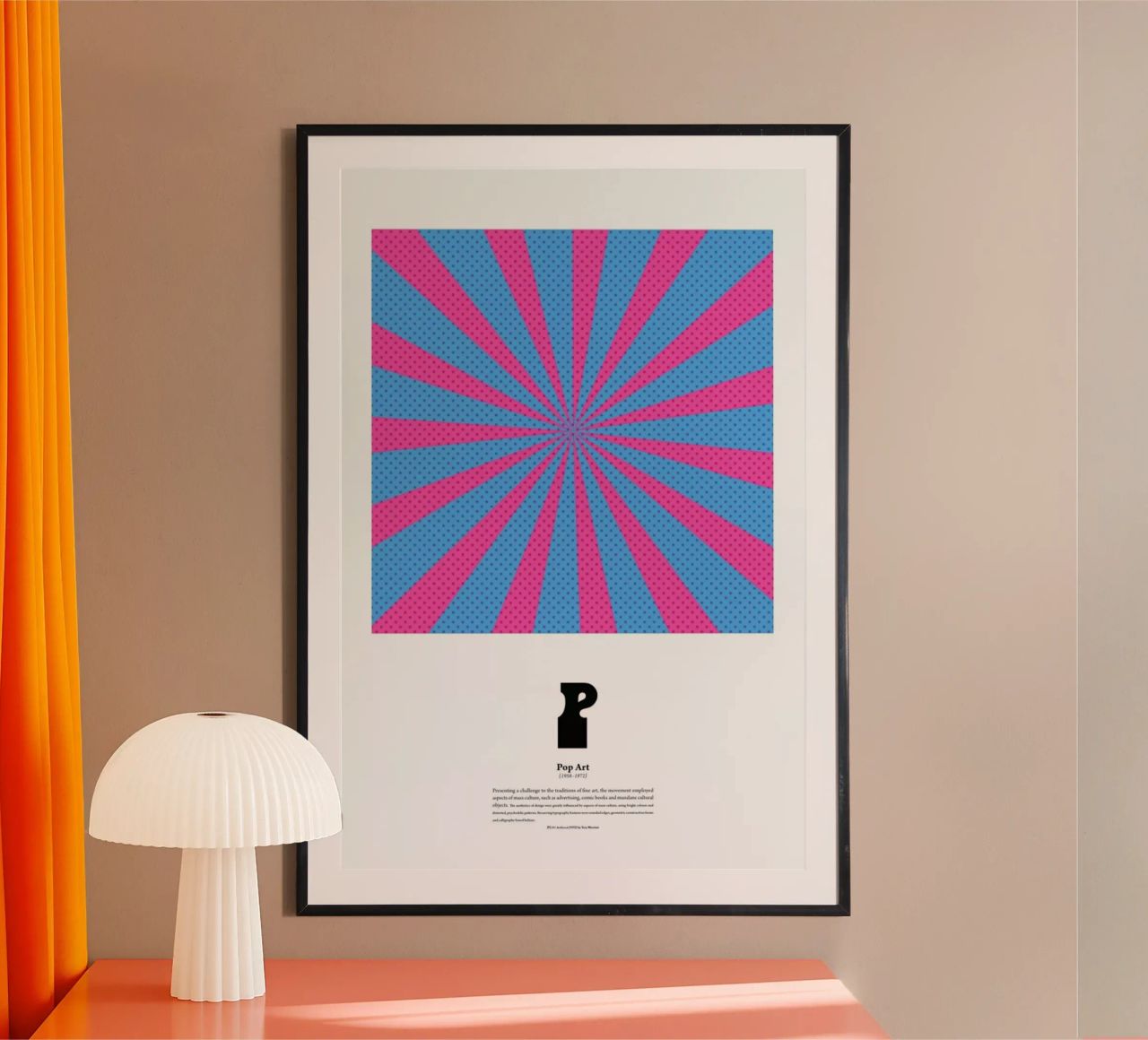 P - Pop Art Poster von The True Type
