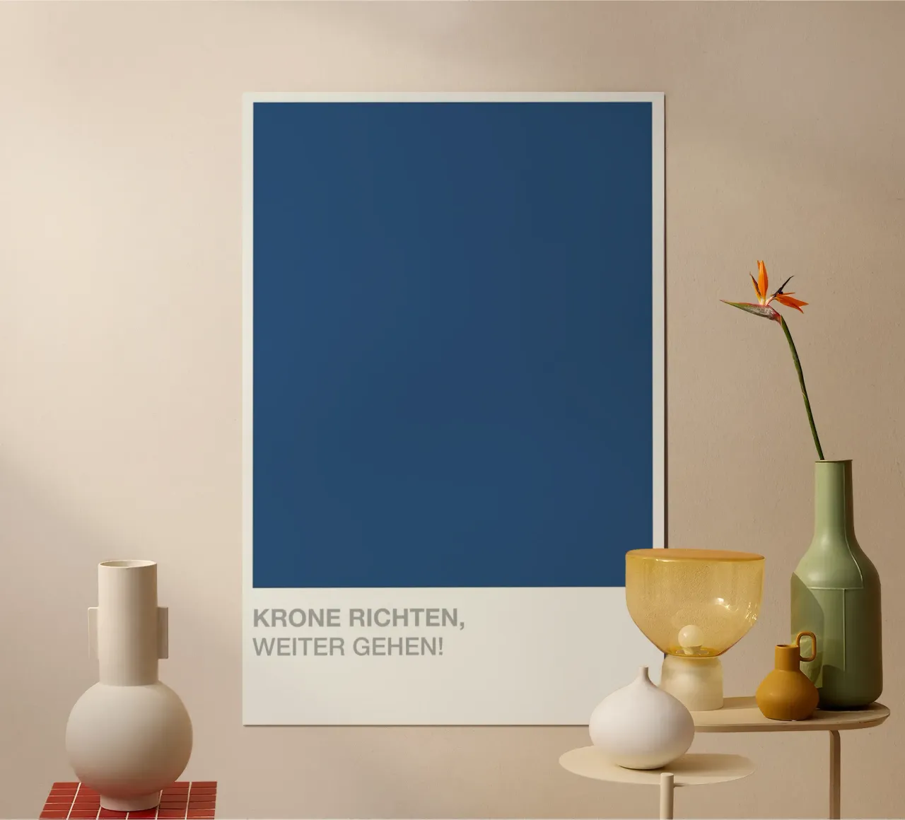 Launig 08 Poster mit Aluminium Rahmen von UN-TYPISCH