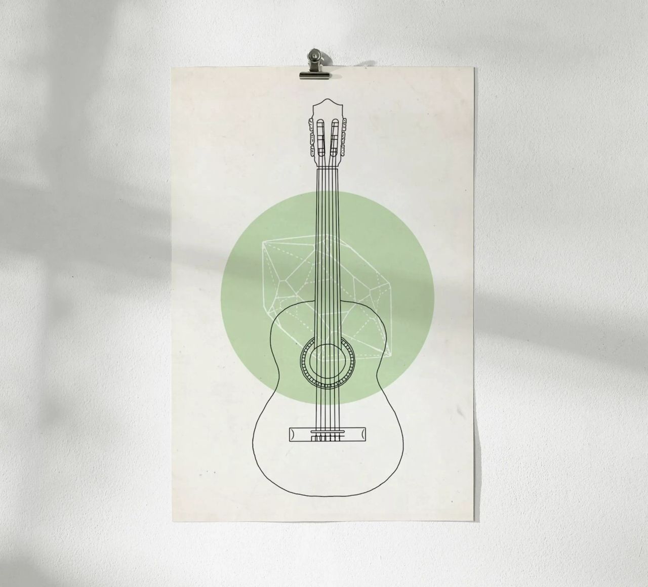 Guitar poster by Florent Bodart