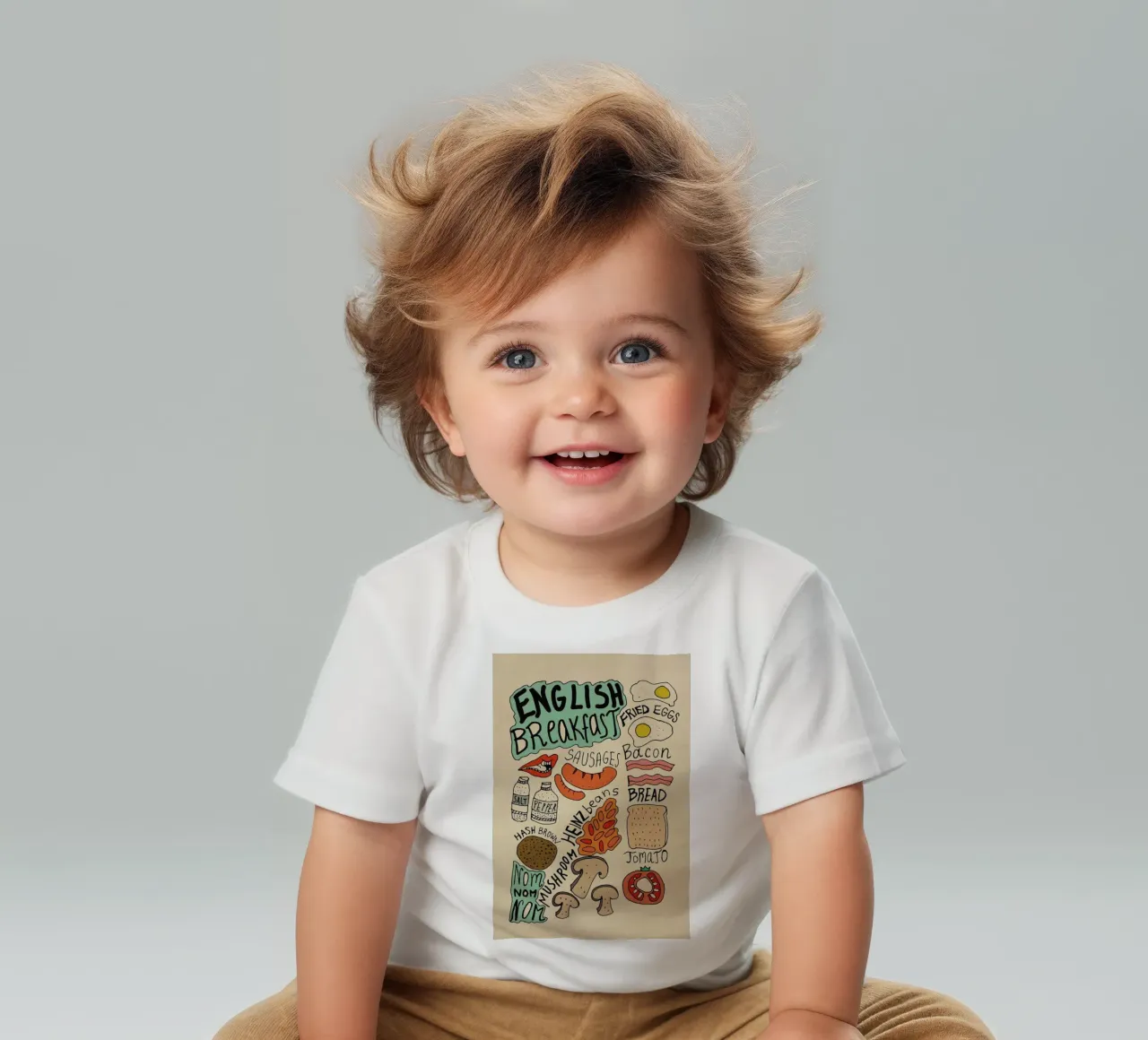 English Breakfast baby t-shirt by Vasare Nar