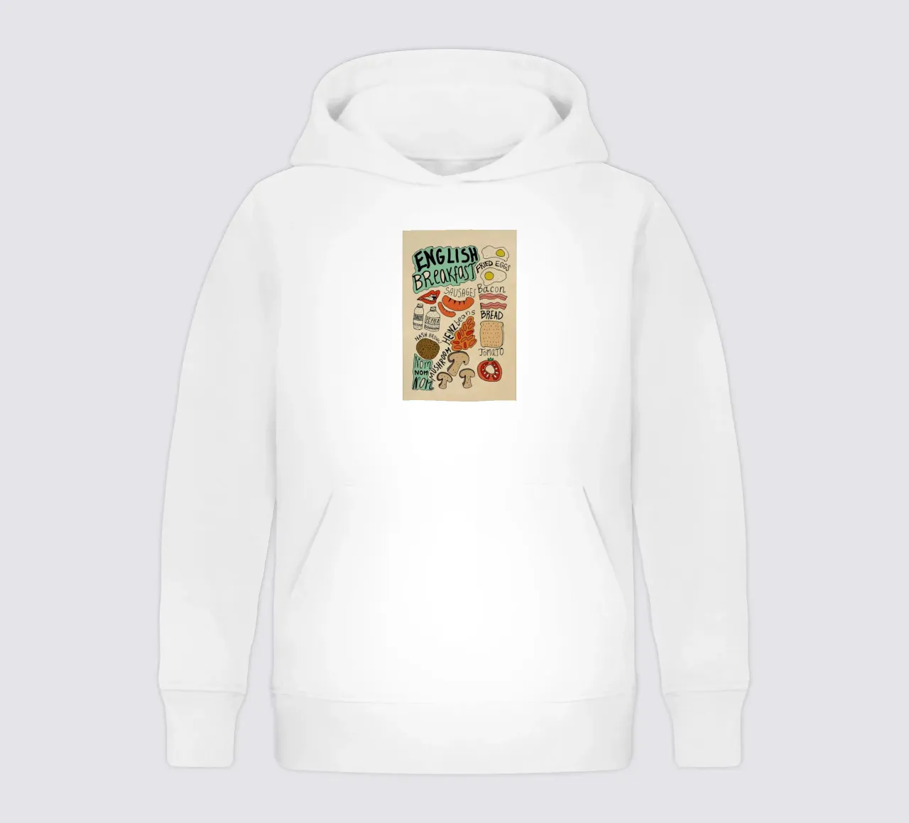 English Breakfast kids hoodie by Vasare Nar