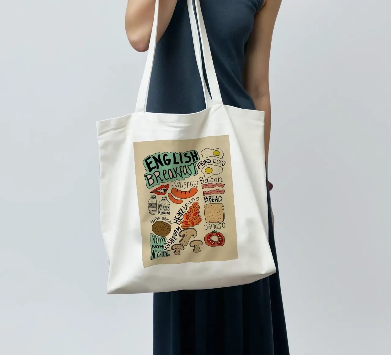 English Breakfast tote bag by Vasare Nar