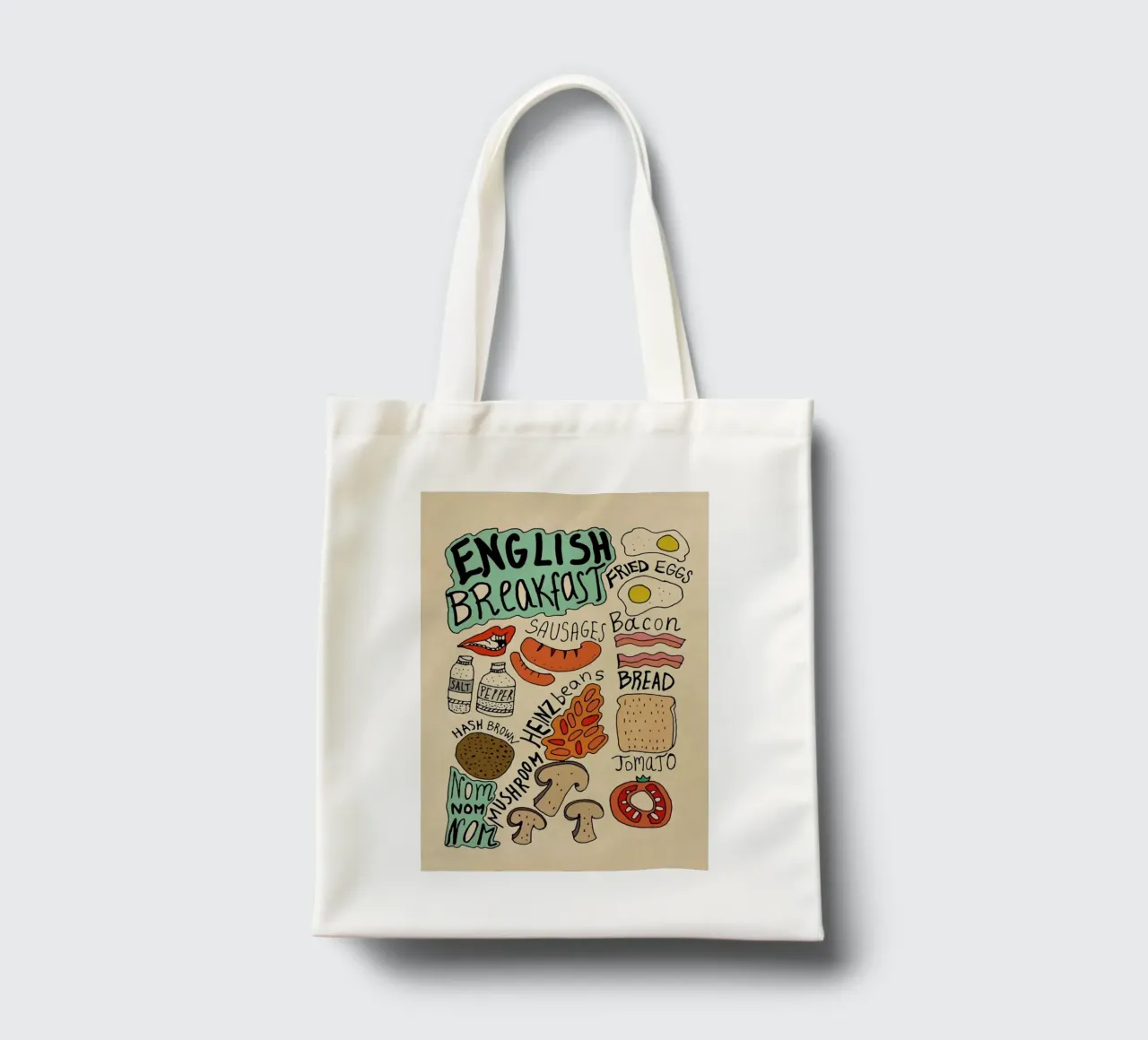 English Breakfast tote bag by Vasare Nar