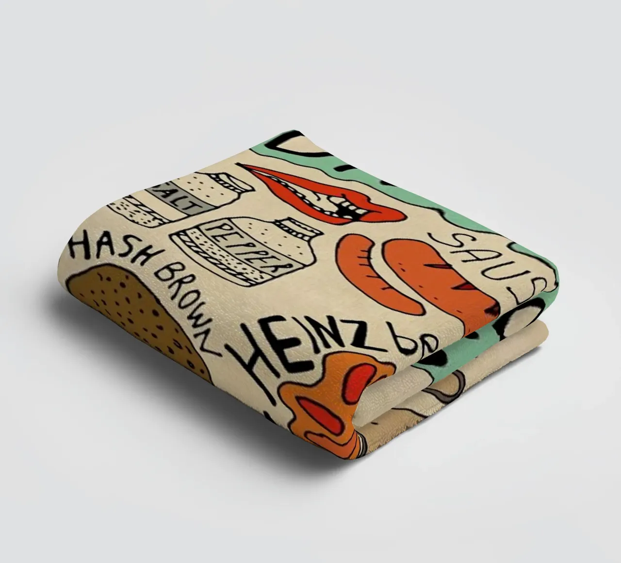 English Breakfast Handtuch von Vasare Nar