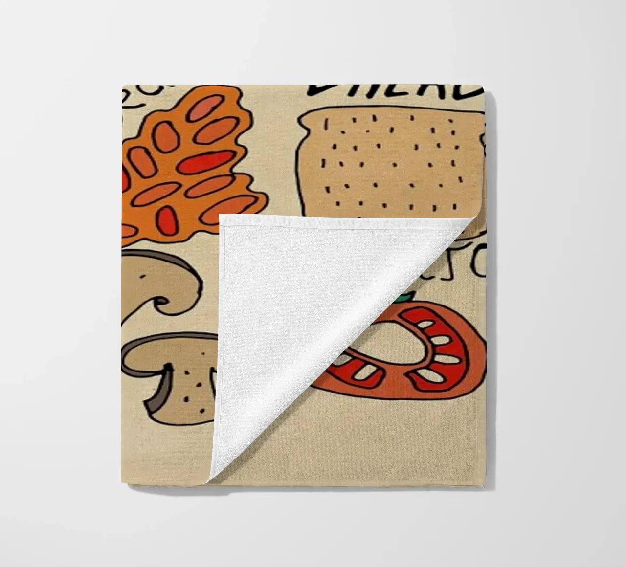 English Breakfast beach towel by Vasare Nar