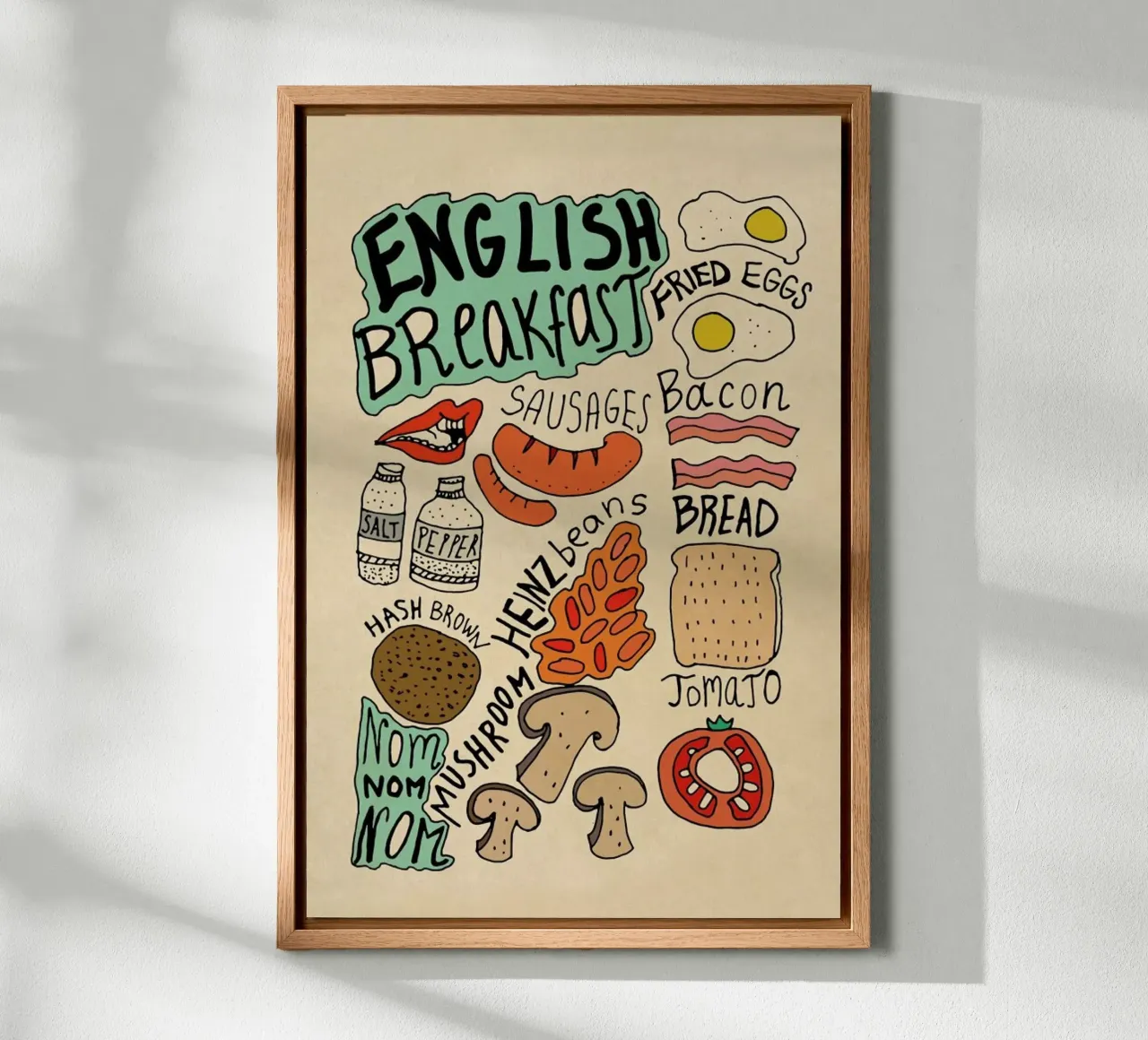 English Breakfast alu-dibond by Vasare Nar