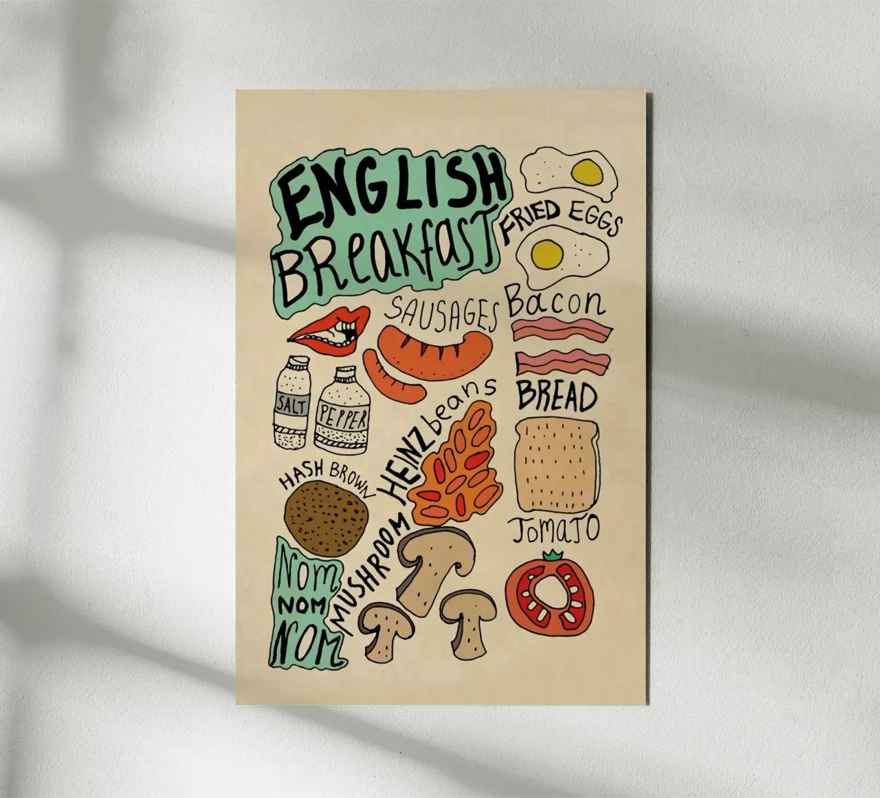 English Breakfast alu-dibond by Vasare Nar