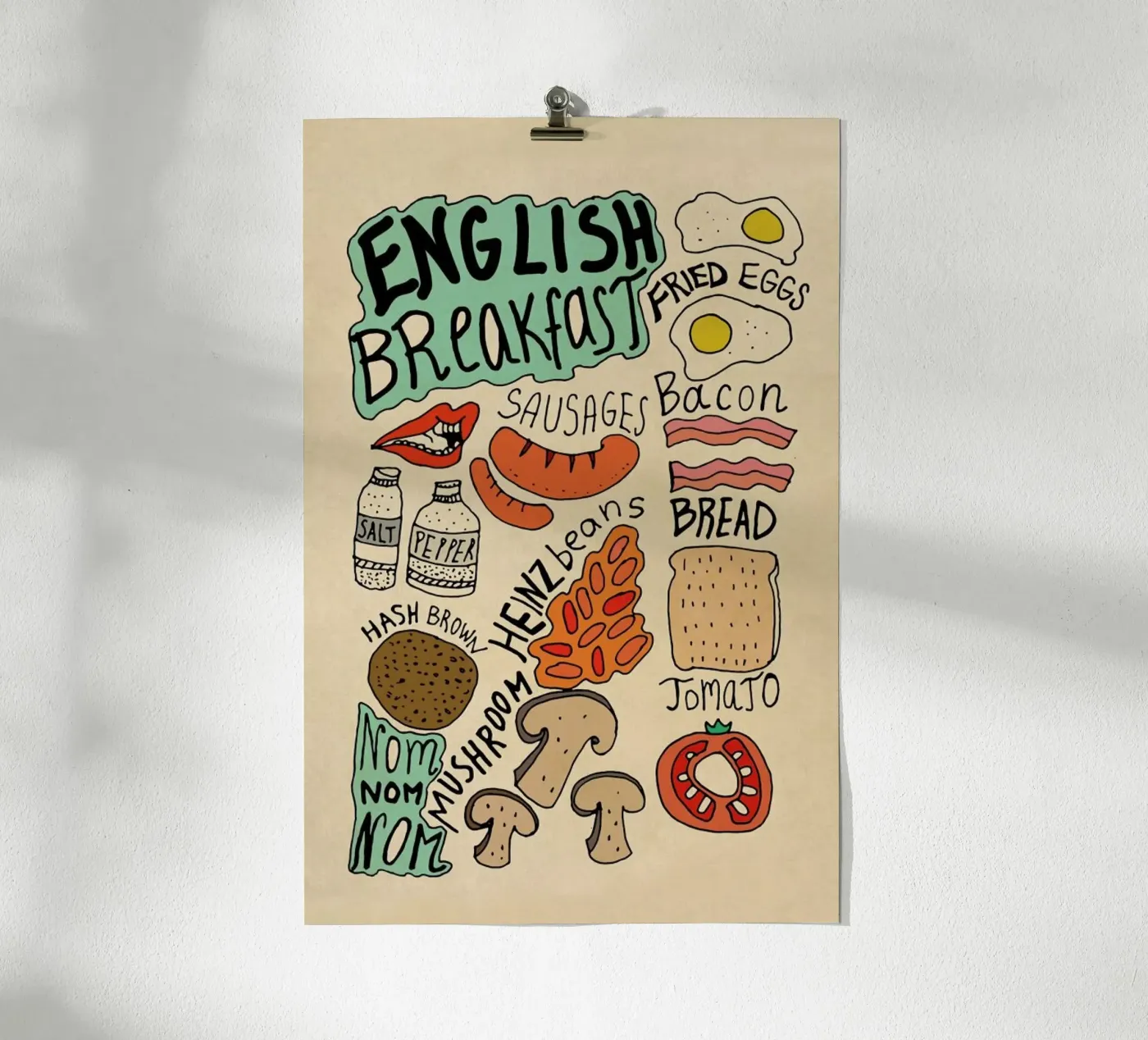 English Breakfast poster da Vasare Nar