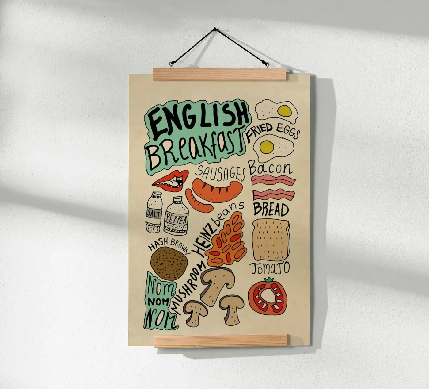 English Breakfast poster da Vasare Nar