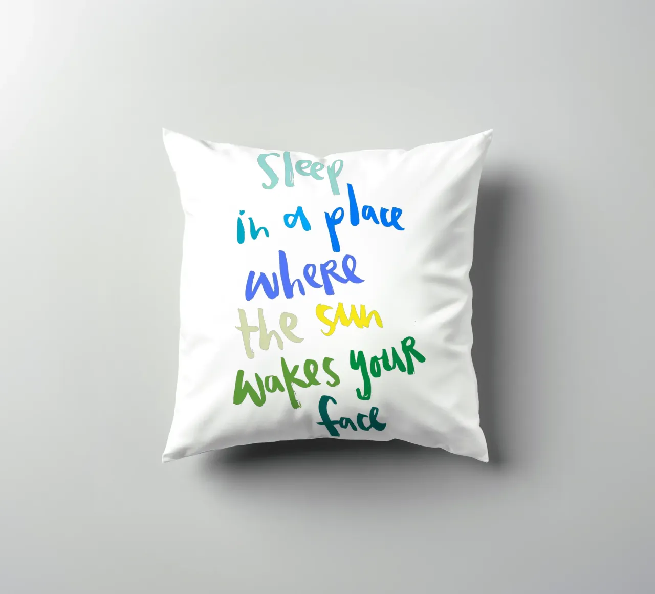 Sleep in a Place cuscino da Brushmeetspaper