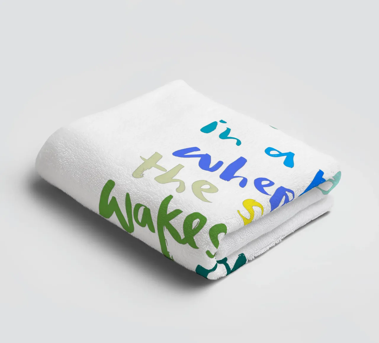 Sleep in a Place asciugamano da bagno da Brushmeetspaper