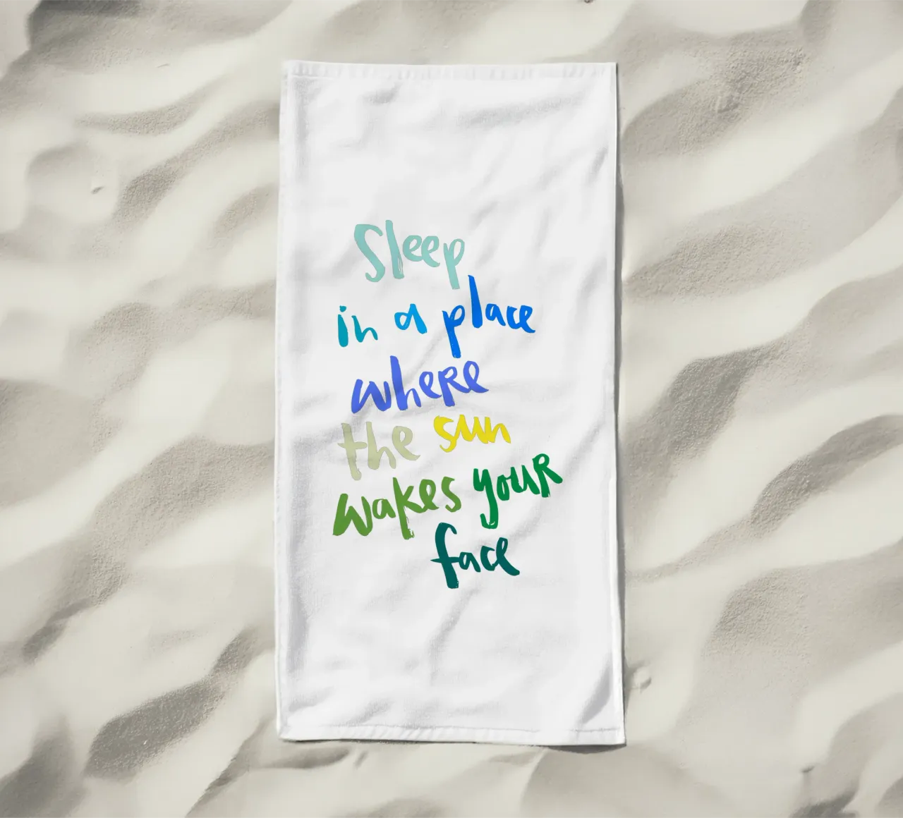 Sleep in a Place telo mare da Brushmeetspaper