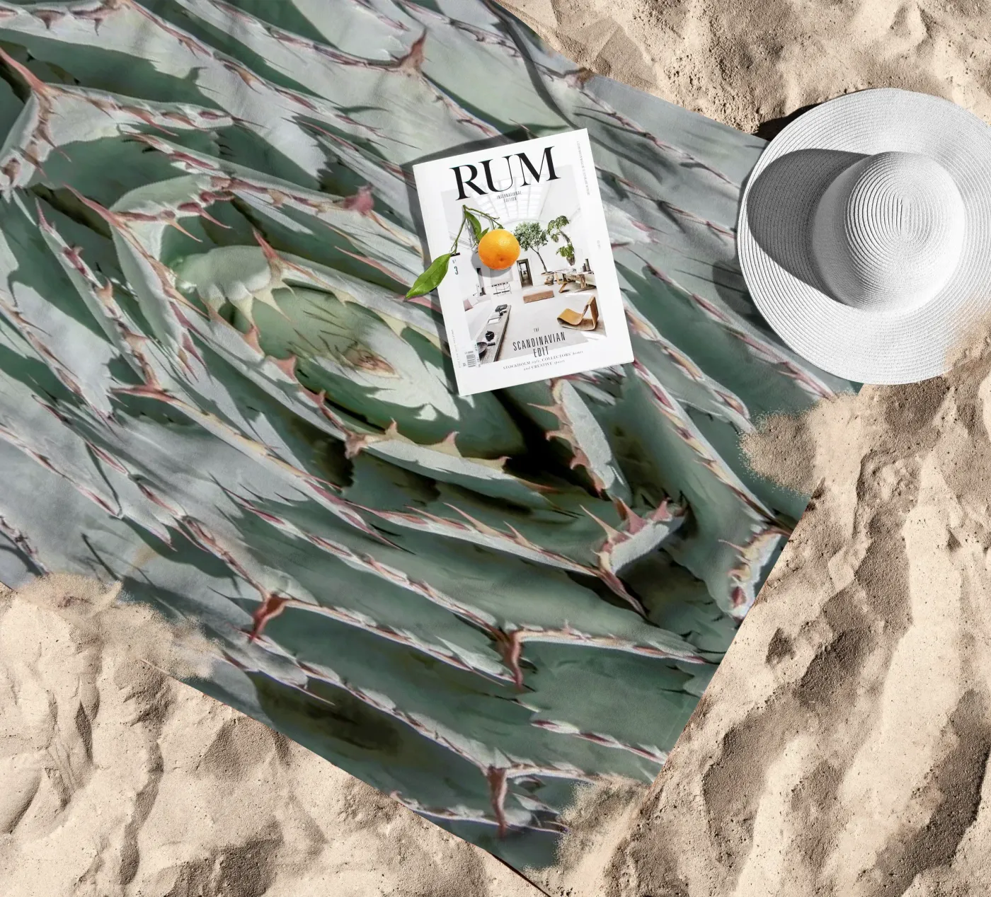 Agave beach towel by Shot By Clint