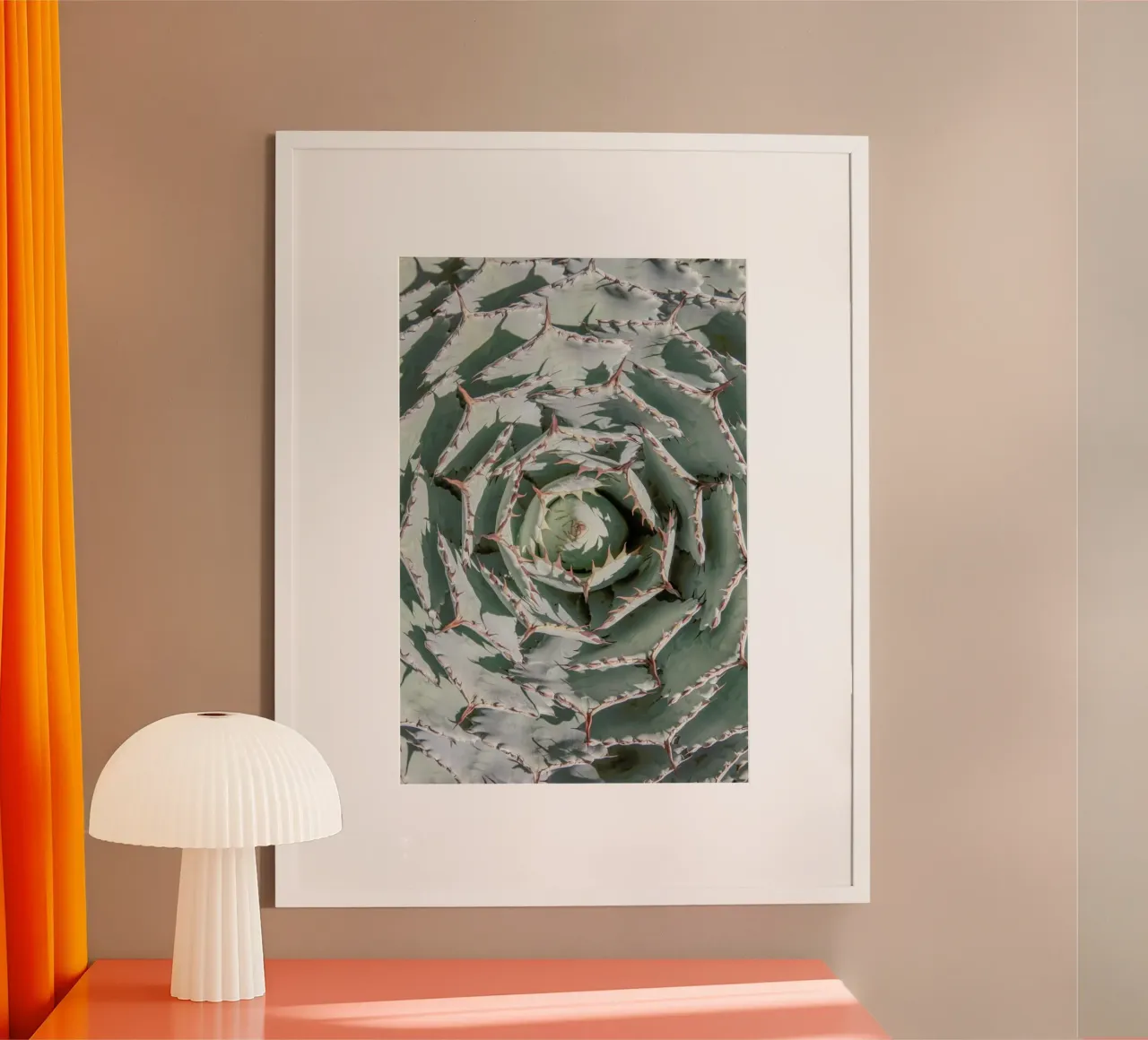 Agave poster met aluminium frame van Shot By Clint