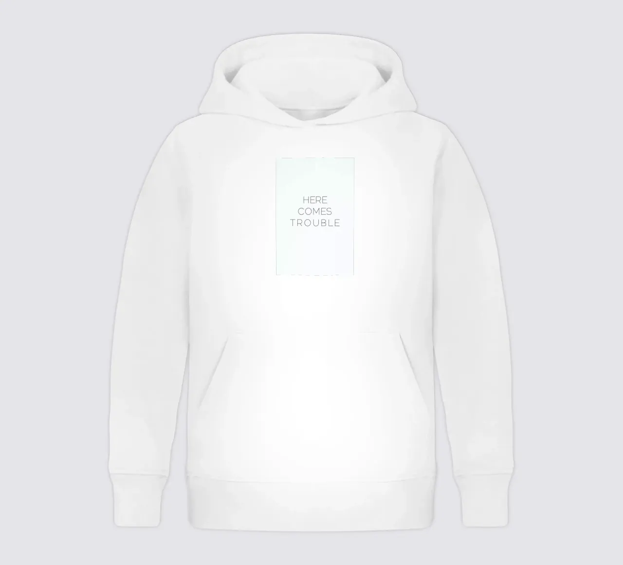 Trouble felpa bambino con cappuccio da Leah Flores