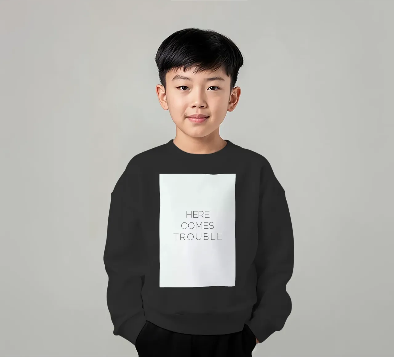 Trouble felpa bambino da Leah Flores