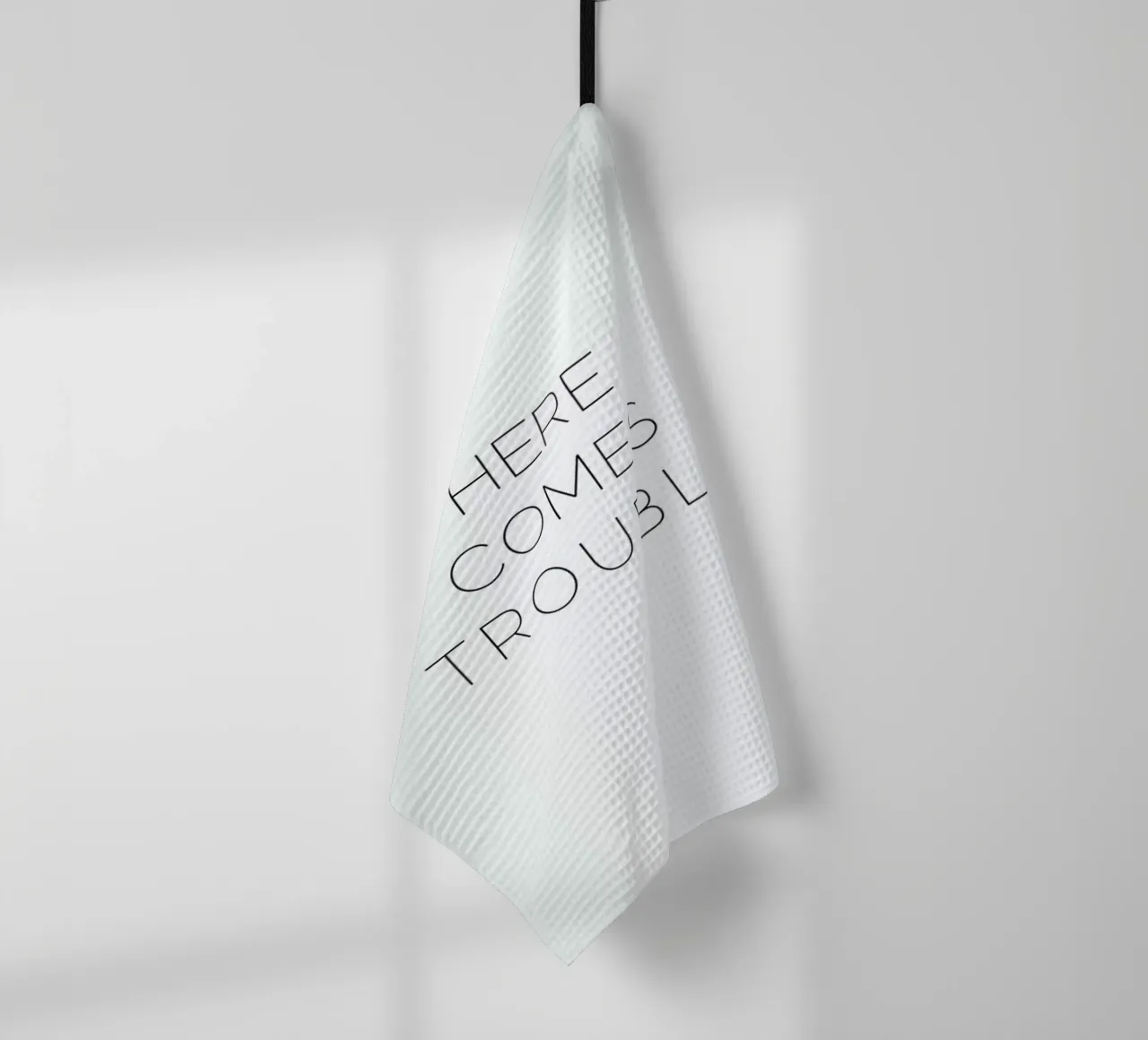 Trouble canovaccio da cucina da Leah Flores