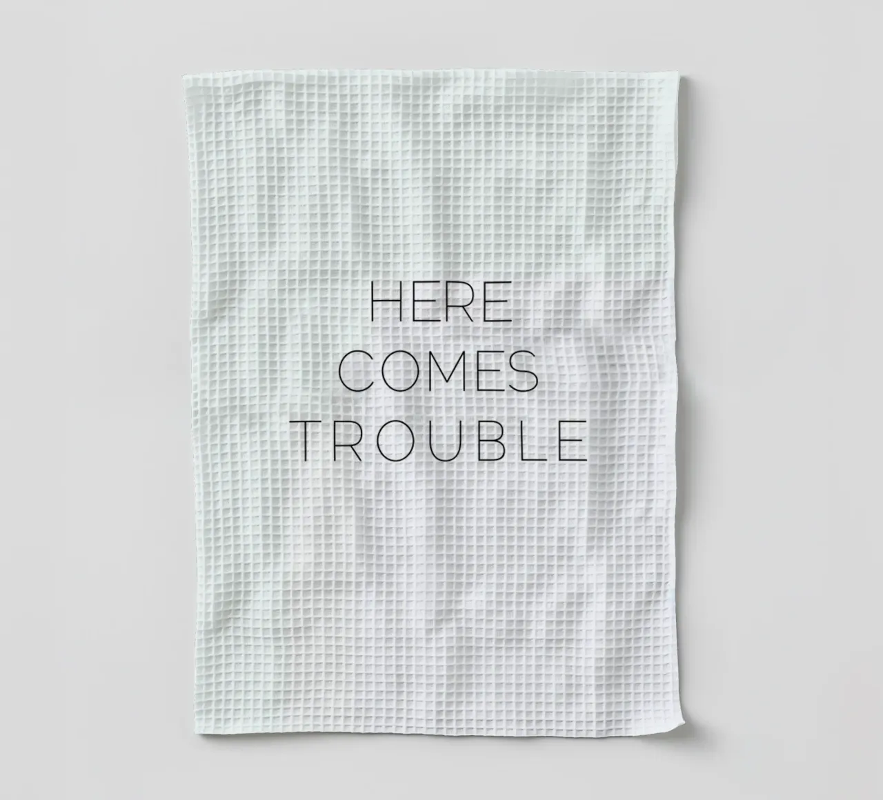 Trouble canovaccio da cucina da Leah Flores