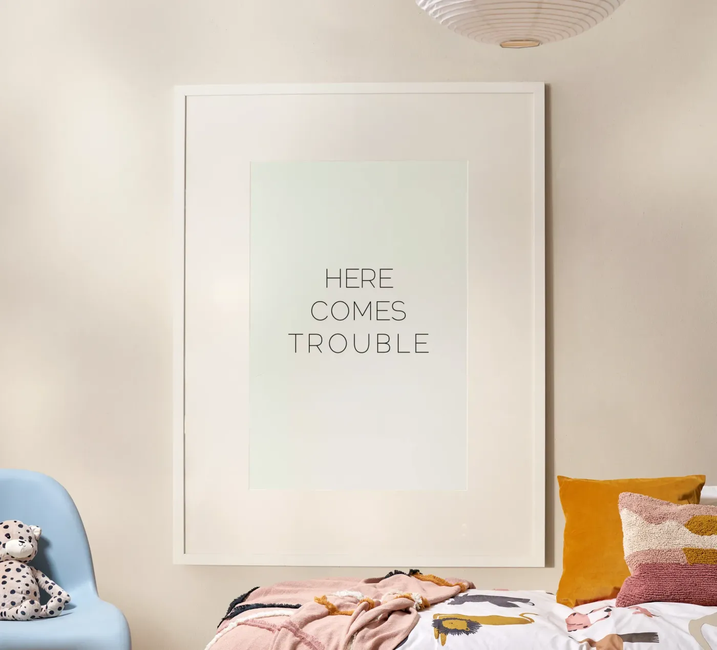 Trouble poster van Leah Flores