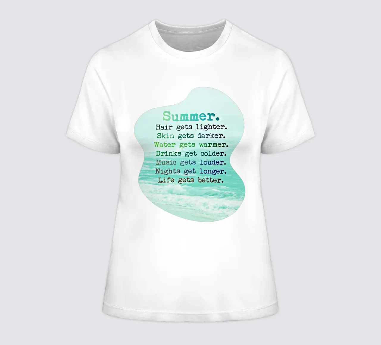 Sommer-Vibes Frauen T-Shirt von Monika Strigel