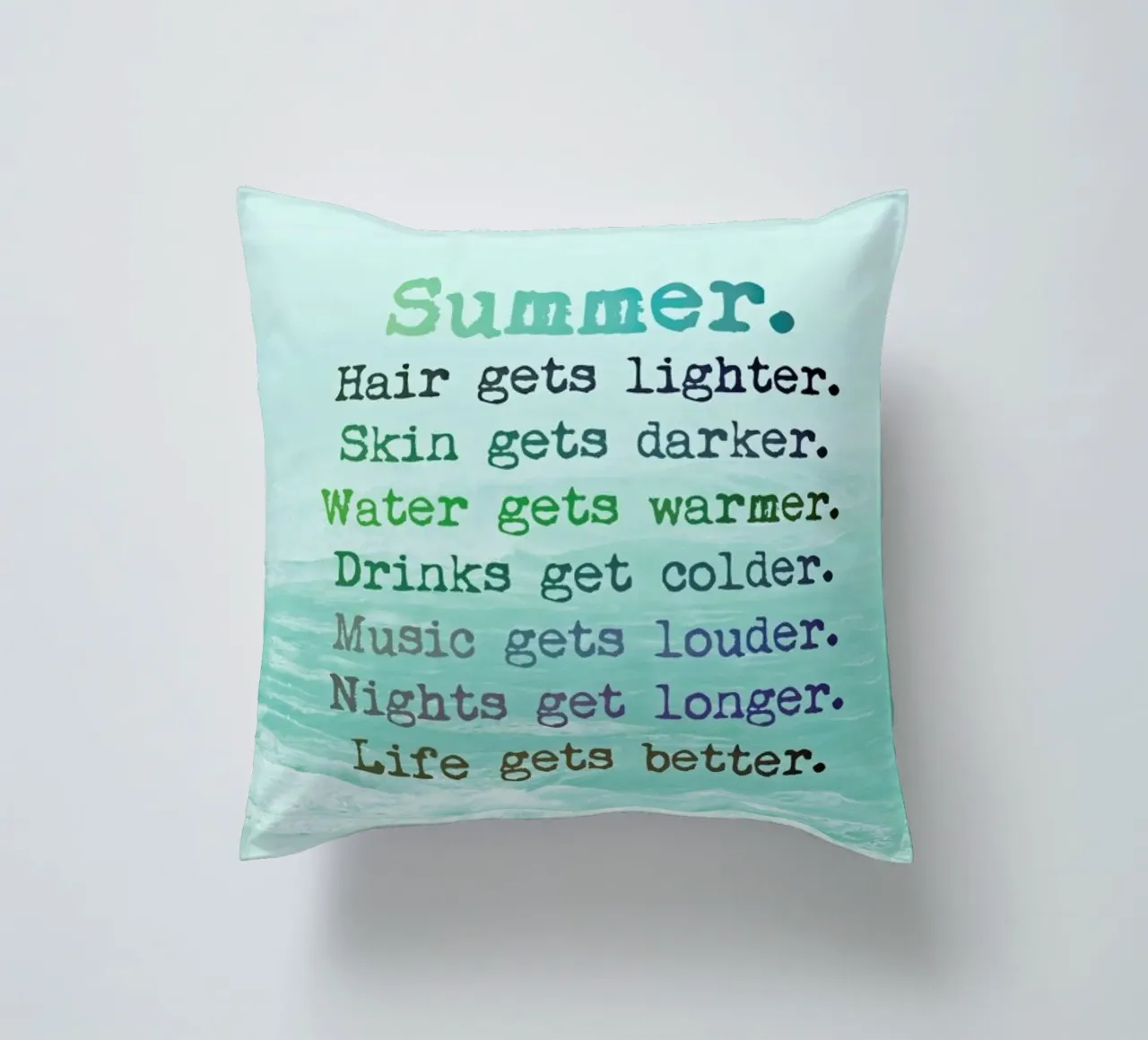 Les vibrations de l'été coussin de Monika Strigel