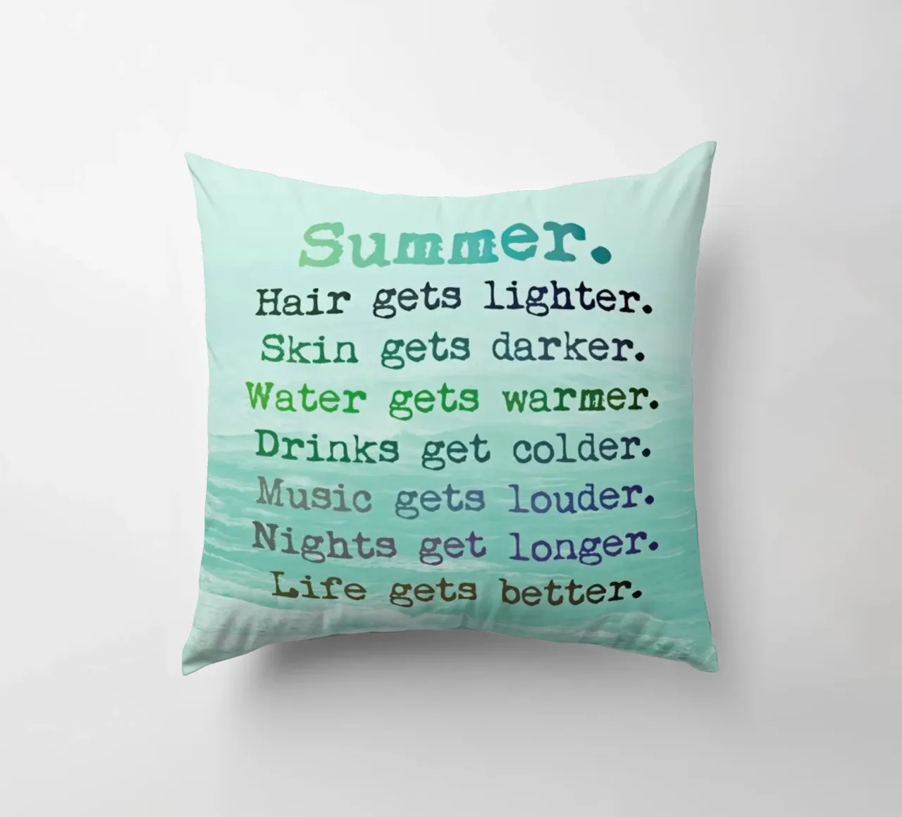 Les vibrations de l'été coussin de Monika Strigel