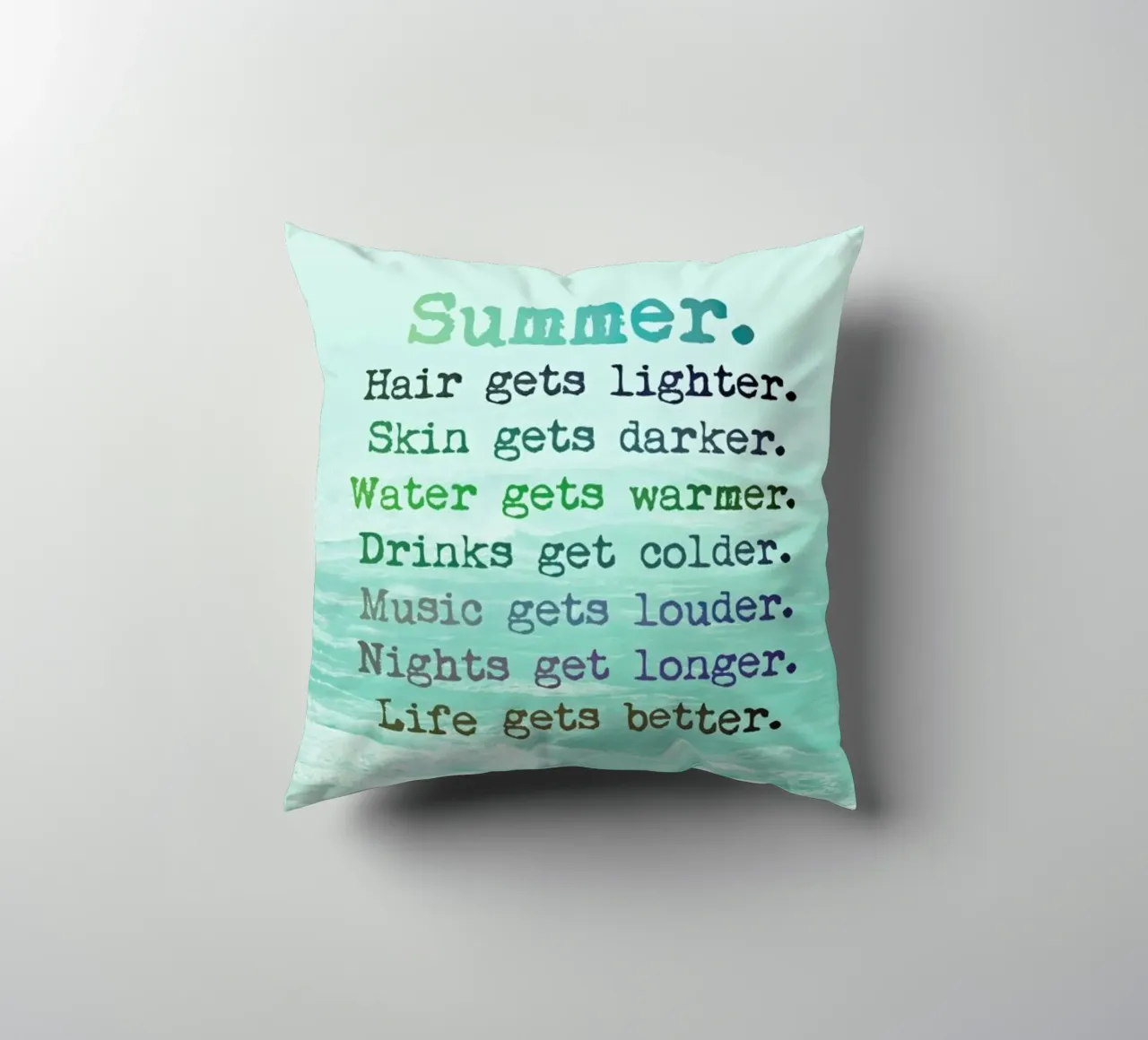 Les vibrations de l'été coussin de Monika Strigel