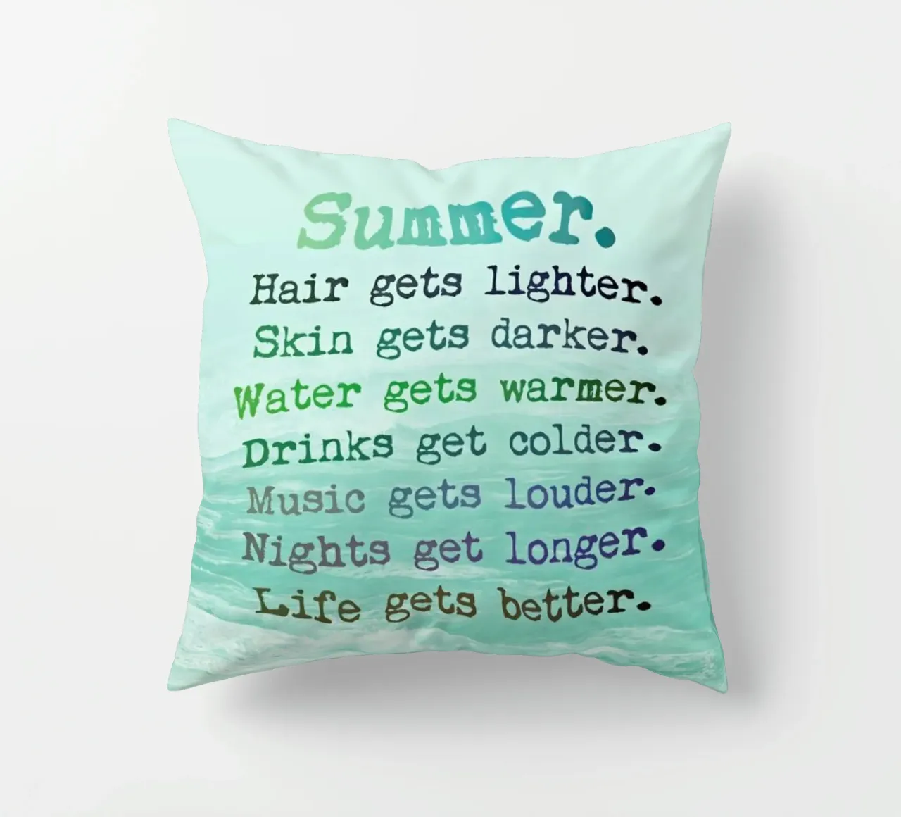Les vibrations de l'été coussin de Monika Strigel