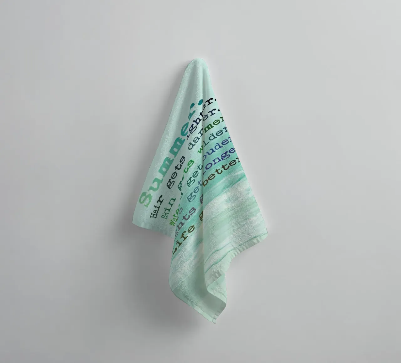 Summer Vibes towel by Monika Strigel