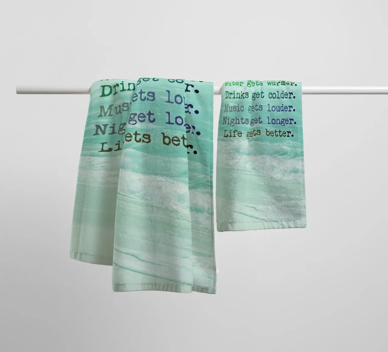 Summer Vibes towel by Monika Strigel