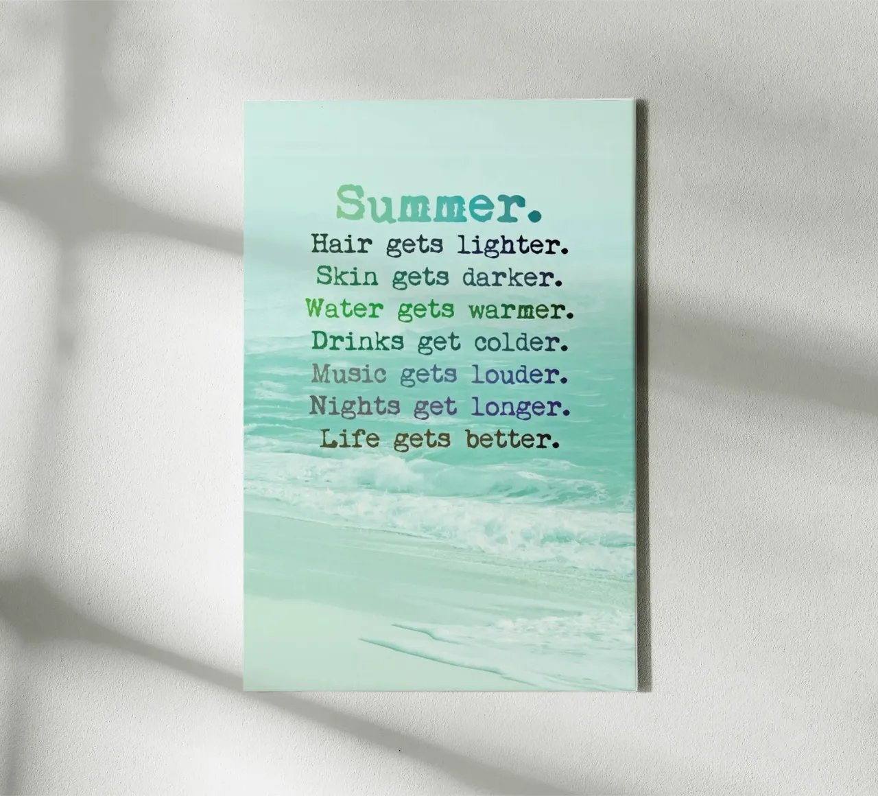 Summer Vibes canvas by Monika Strigel